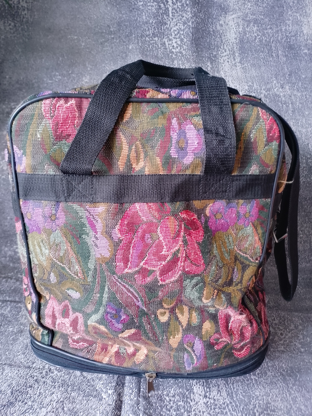 Vintage ARCTICS USA Floral Tote Travel Bag - Expandable - Picture 10 of 16